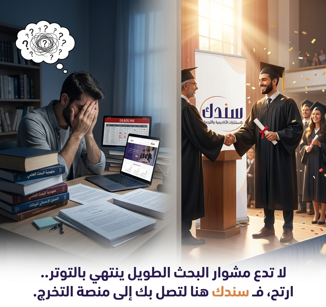 لا تدع مشوار البحث الطويل ينتهي بالتوتر.. ارتح، فـ سندك هنا لتصل بك إلى منصة التخرج